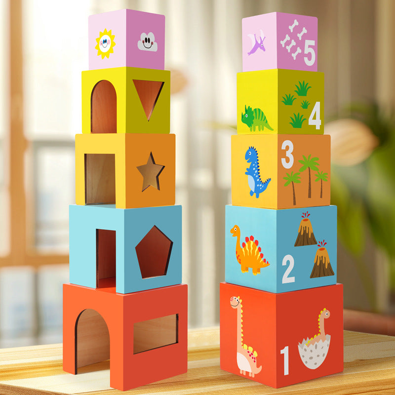Wooden children's puzzle early education puzzle advanced box game thinking training exercise hand eye coordination toy