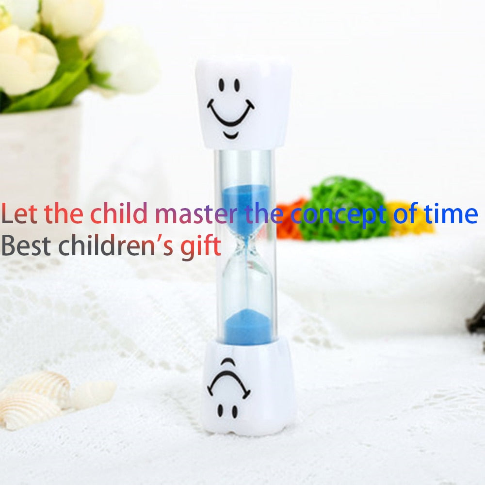 Children Kids Tooth Brushing Timer 2 Minutes Smiling Face for timing cooking, games, exercising Sand Timer Clock Sandglass deco