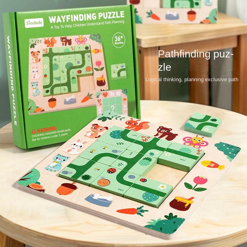 Find a route, children's board games, mazes, puzzles, puzzle solving skills, early childhood education, boys and girls' toys