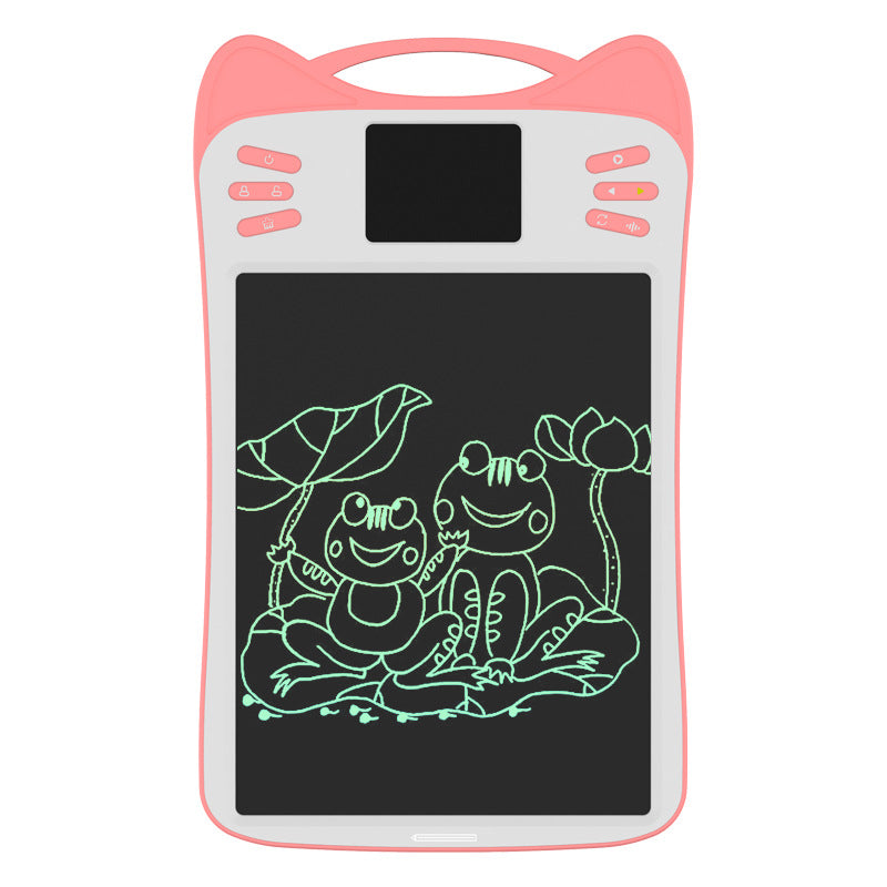 10 Inch Cartoon Voice Multi-Function LCD Drawing Board Children's Early Education Puzzle Eye Protection Writing Board LCD Writing Board
