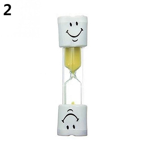 Children Kids Tooth Brushing Timer 2 Minutes Smiling Face for timing cooking, games, exercising Sand Timer Clock Sandglass deco