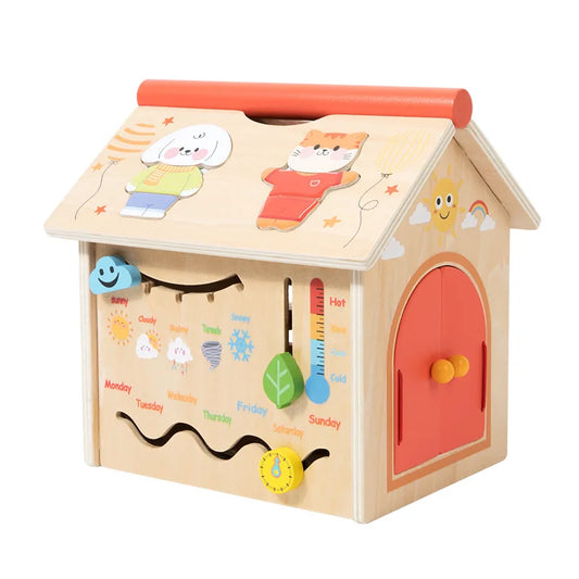 Wooden multifunctional treasure box for early childhood education baby enlightenment hands-on and brain teasing fun toys