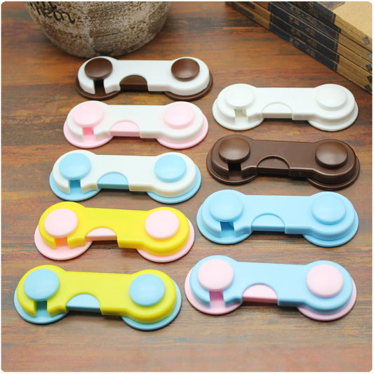 5pc/lot Plastic Cabinet Lock Child Safety Baby Protection From Children Safe Locks for Refrigerators Baby Security Drawer Latches