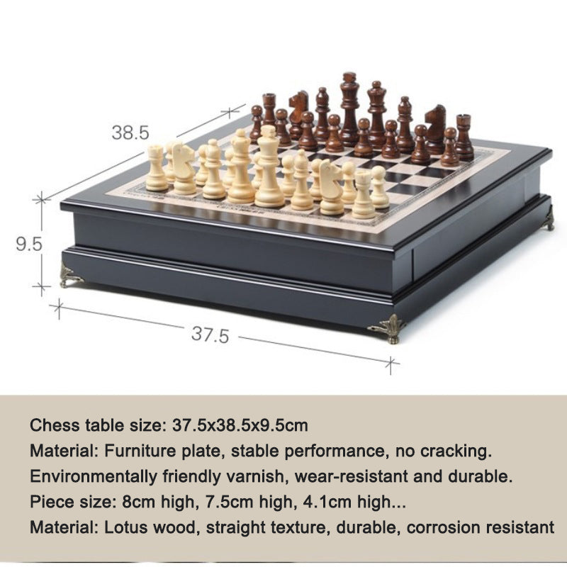 Large International Chess Children's Solid Wood Western Chess Adult Competition Special