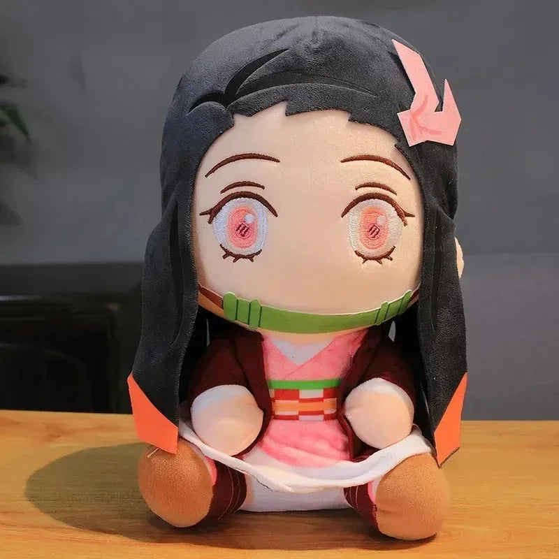20cm Hot Japan Demon Slayer Plush Dolls Lovely Anime Kimetsu No Yaiba Kamado Tanjirou Nezuko Zenitsu Kyoujurou Toys Kids Gifts