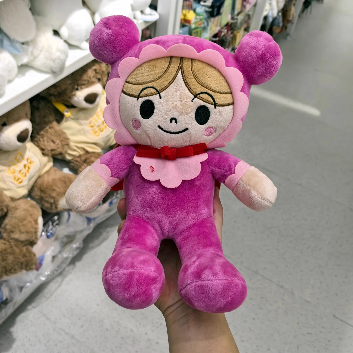 Japanese cartoon Anpanman plush toy, Red Germ/Elf doll, soft & cuddly, ideal as kids' companion, gift & souveni