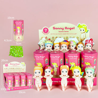 Party Angel Cheek Blind Box Car Ornament Mobile phone Decoration Handmade Anime Doll Finished End Box