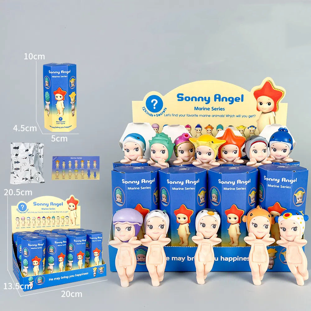Party Angel Cheek Blind Box Car Ornament Mobile phone Decoration Handmade Anime Doll Finished End Box