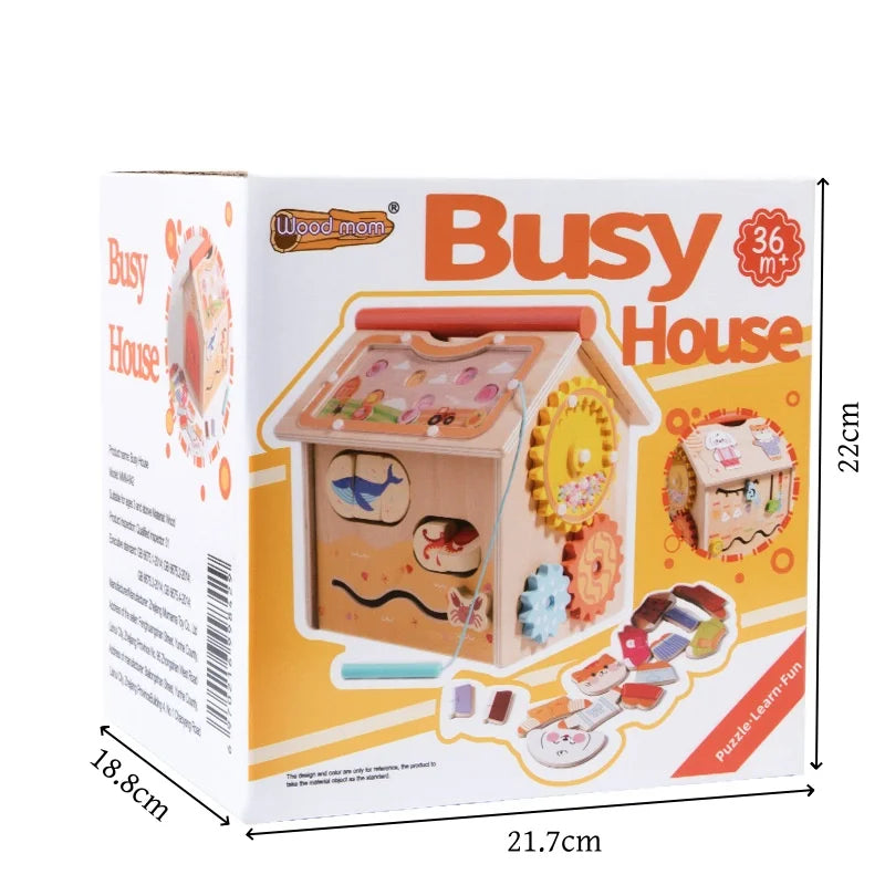 Wooden multifunctional treasure box for early childhood education baby enlightenment hands-on and brain teasing fun toys