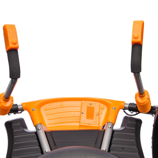 12V Kids Ride On Electric Toy,2WD,16'' exaggerated wheel,Dual handle control for 360 degree flexible steering and rotation