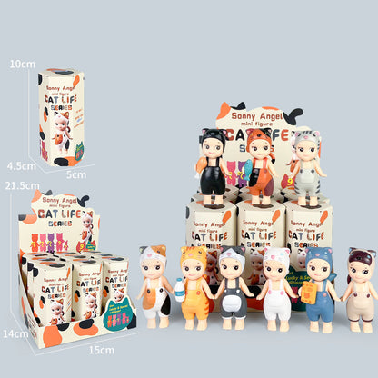 Party Angel Cheek Blind Box Car Ornament Mobile phone Decoration Handmade Anime Doll Finished End Box