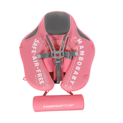 Infants and young children with inflatable seat rings and sunshades beginner's swimming circle home swimming pool