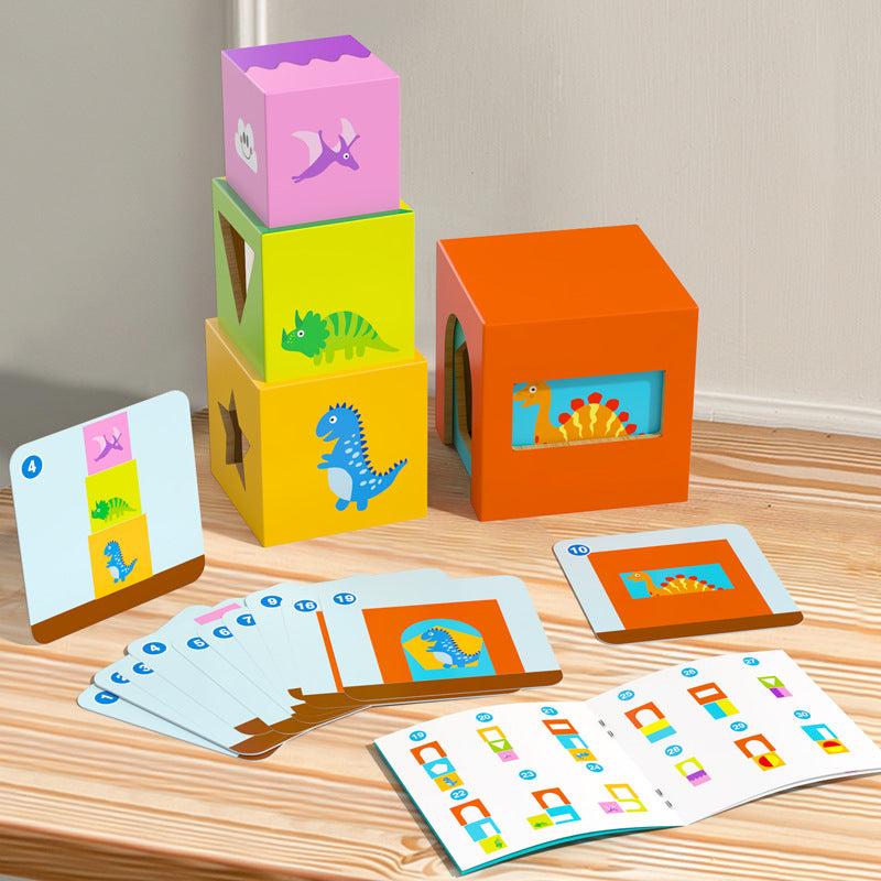 Wooden children's puzzle early education puzzle advanced box game thinking training exercise hand eye coordination toy