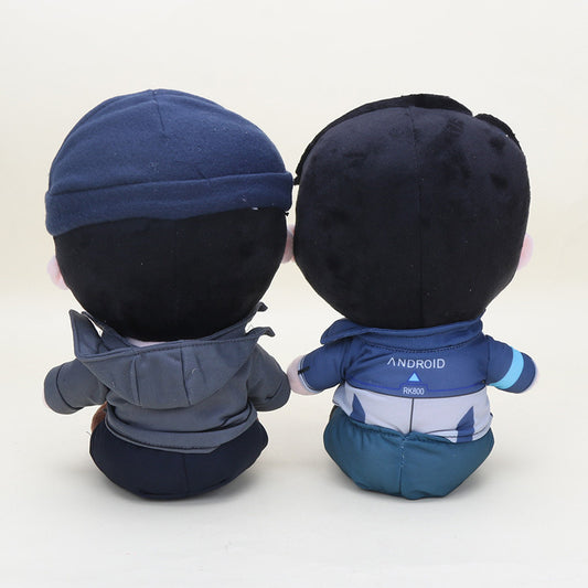 28cm Detroit surrounding Connor sitting doll transformed into human uniform cross dressing cosplay plush doll