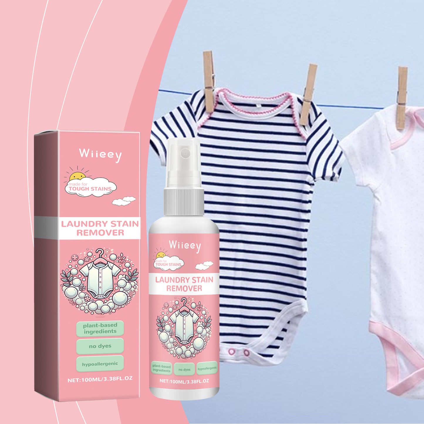 Baby Clothes Detergent Mild Formula Soft Detergent For Deep Cleaning Baby Clothes