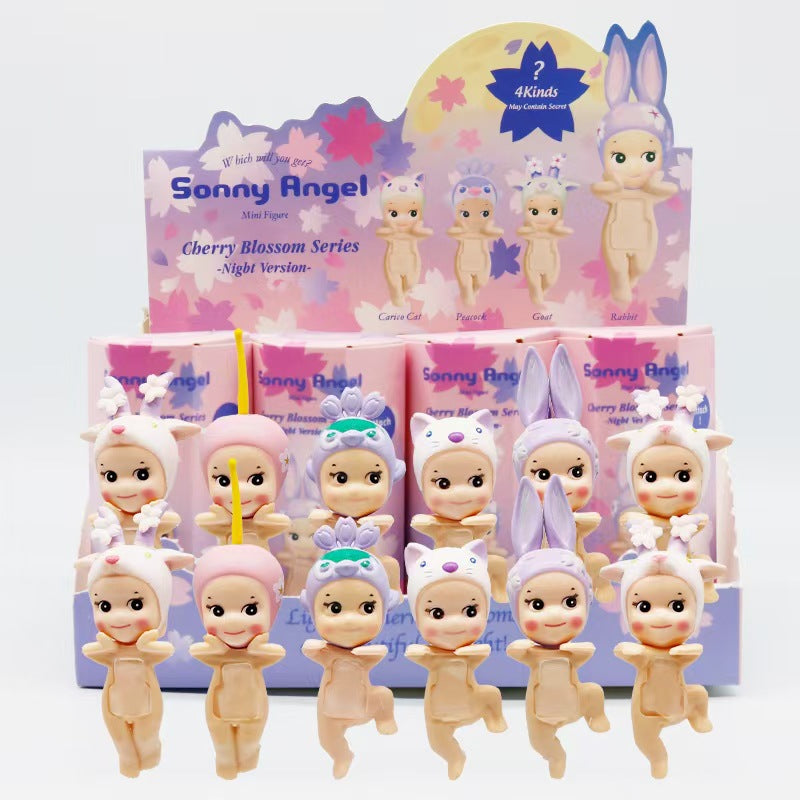 Party Angel Cheek Blind Box Car Ornament Mobile phone Decoration Handmade Anime Doll Finished End Box