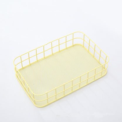 Desktop storage basket cosmetic storage basket home storage