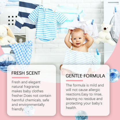 Baby Clothes Detergent Mild Formula Soft Detergent For Deep Cleaning Baby Clothes