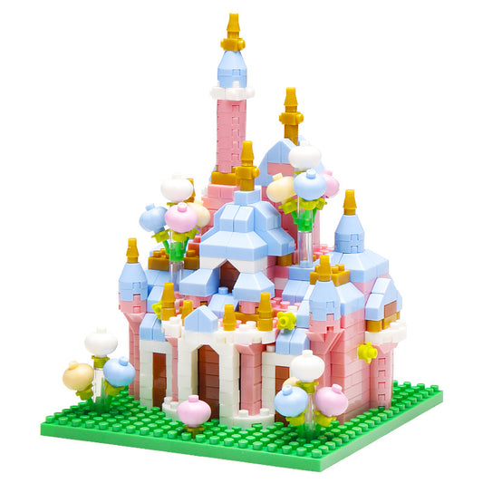 Princess Castle Diamond Microparticle Assembled Building Blocks Girl DIY Ornament Toy Christmas Gift