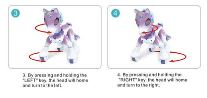 Electric Smart Horse Unicor Toy for Children Remote Control Children's New Robot Touch Induction Electronic Pet Educational Toys