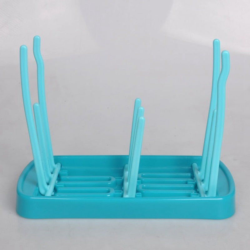 Bottle Dry Rack Baby Bottle Drain Drying Racks Blue Pink Baby Bottle Cleaning Dryer Drainer Storage Drying Rack