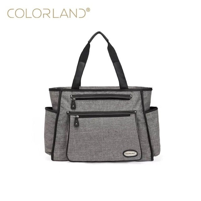 Colorland Black White Stripes Baby Diaper Bag Organizer Fashion Mummy Maternity Bag Travel Messenger Changing Nappy Bags Handbag