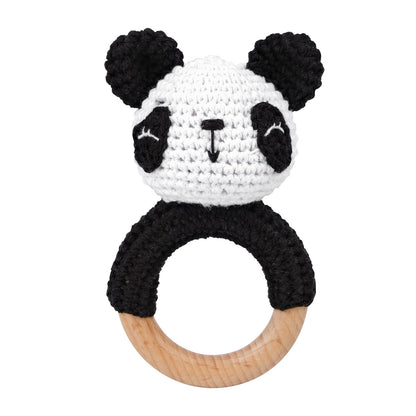 Carving Name Baby Soothing Bell Newborn Gift Bath Gift Knitted Cartoon Doll