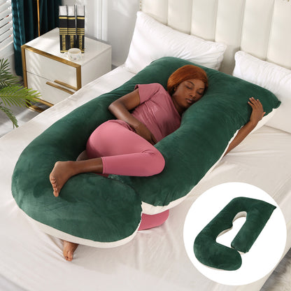 Pregnant women's pillow waist protection side sleeping slope pillow J-shaped pregnancy sleeping pillow