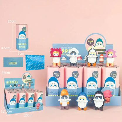 Party Angel Cheek Blind Box Car Ornament Mobile phone Decoration Handmade Anime Doll Finished End Box