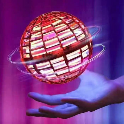 UFO intelligent sensing spinning ball magic flying ball floating ball fingertip glowing magic ball children's toy