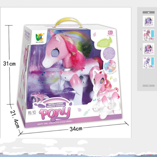 Electric Smart Horse Unicor Toy for Children Remote Control Children's New Robot Touch Induction Electronic Pet Educational Toys