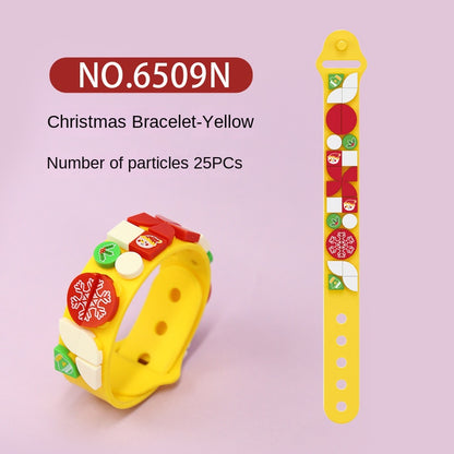 Children's DIY Toys Christmas Fun Puzzle Bracelet Small Particle Bagged Building Blocks Children's Christmas Gifts