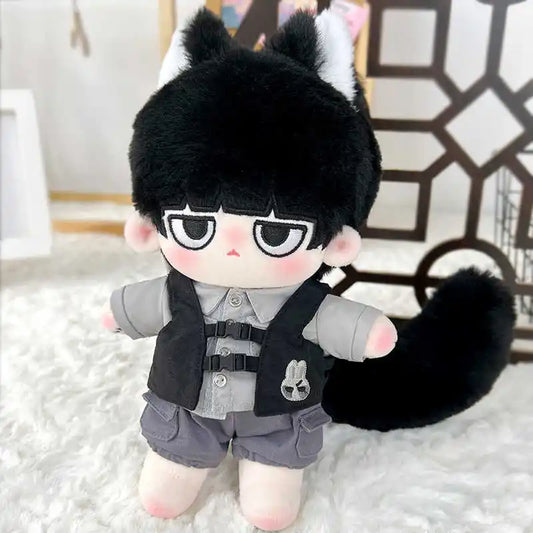 Anime Mob Psycho 100/Mobu Saiko Hyaku Kageyama Shigeo Cosplay Plush Cotton Doll Cartoon Ear Tail Dolls Maumet Toys Naked Baby