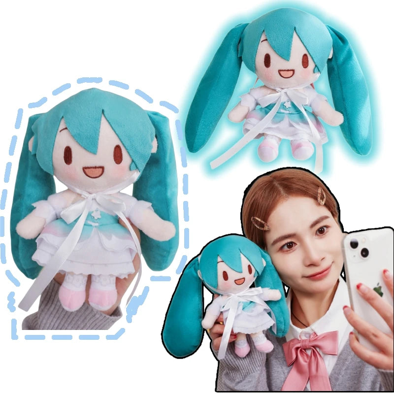 20cm Hatsune Miku Fufu Doll Cartoon Japanese Style Lovely Stuffed Girl Collect Plushies Cute Plush Toy Gifts Girl Kids