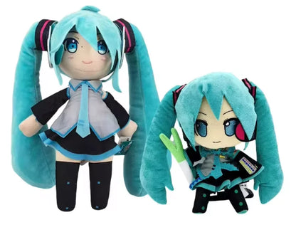 #HOT 25cm Japanese Anime Plush Stuffed Toy Hatsune Miku Plush Doll Soft Pillow Future Doll Cute Christmas Gift For Children