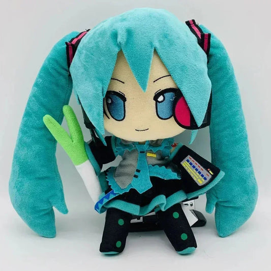 #HOT 25cm Japanese Anime Plush Stuffed Toy Hatsune Miku Plush Doll Soft Pillow Future Doll Cute Christmas Gift For Children